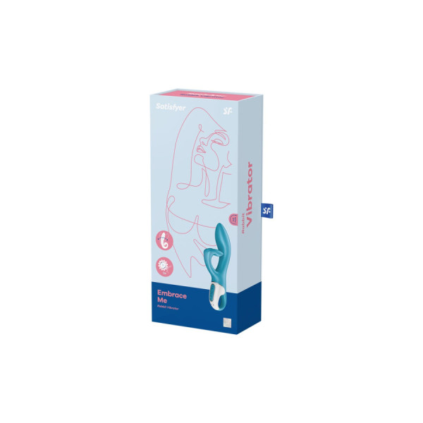 Vibromasseur rabbit bleu USB Embrace Me Satisfyer 